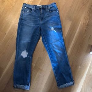 Madewell High Rise Slim Boyjean